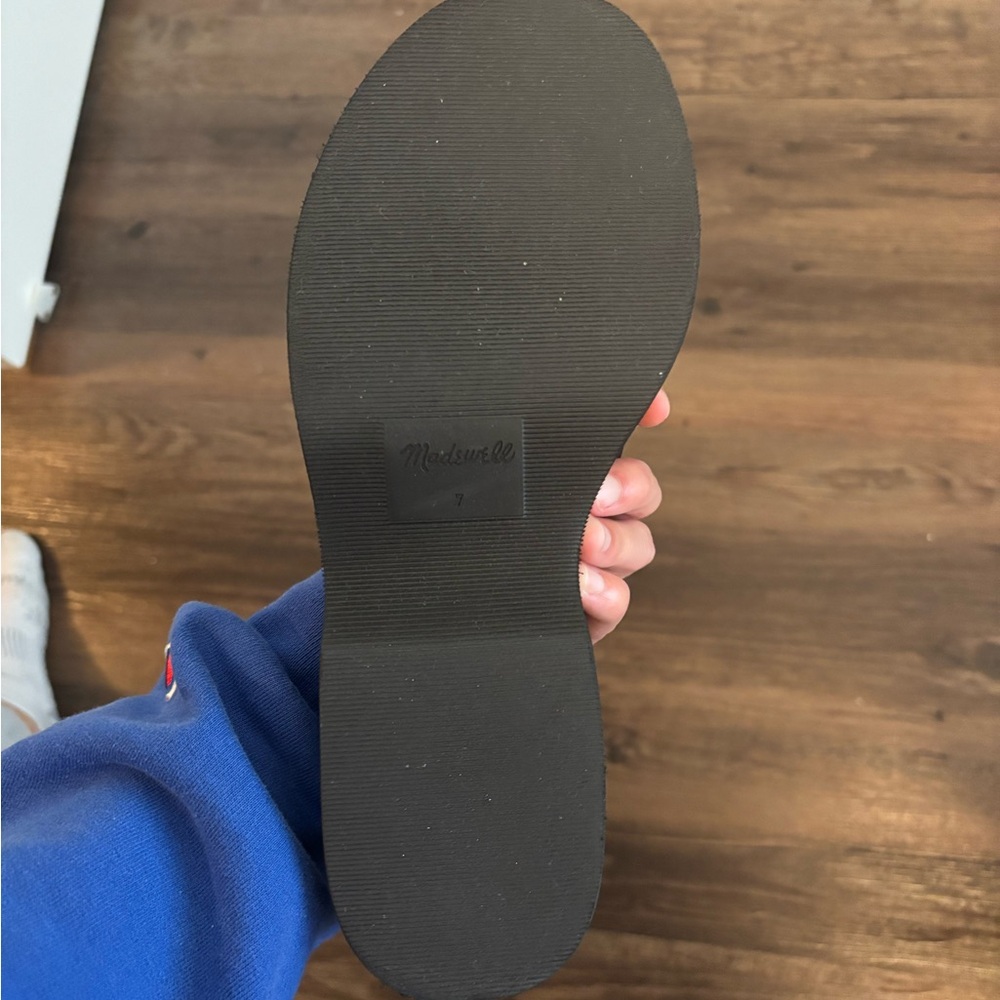 Black Platform Slide Sandals - Women's Stylish Slip-On - Picture 3 of 5